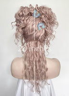 Wednesday Enid Sinclair Gala Pastel Pale Plum Braided Lace Front Synthetic Wig LF2180