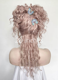 Wednesday Enid Sinclair Gala Pastel Pale Plum Braided Lace Front Synthetic Wig LF2180
