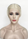 Lady Gaga Platinum Blonde Braided Lace Front Synthetic Wig LF2182