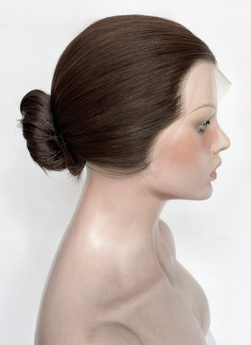 Stranger Things Eleven Brunette Braided Lace Front Synthetic Wig LF2183