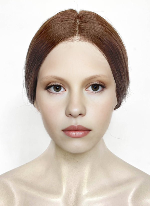 Frankenstein 2025 Elizabeth Harlander Brown Braided Lace Front Synthetic Wig LF2187
