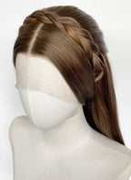 Barbie as the Princess and the Pauper Queen Erika Brunette Braided Lace Front Synthetic Wig LF2196
