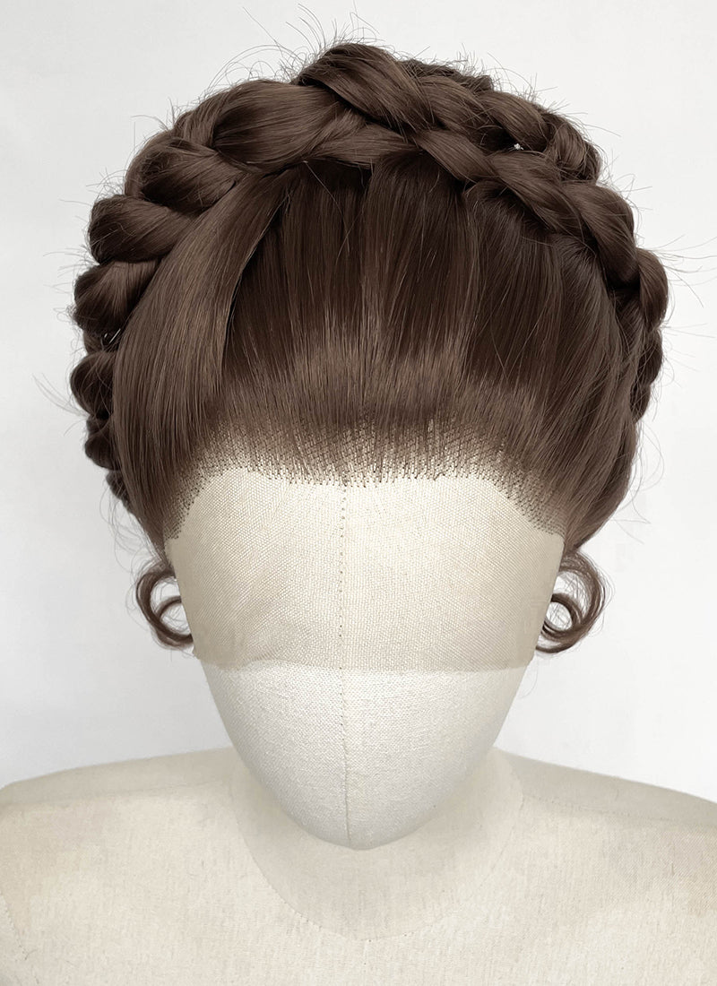 Star Wars Princess Leia Brunette Braided Lace Front Synthetic Wig