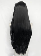 Black Braided Lace Front Synthetic Wig LF2204