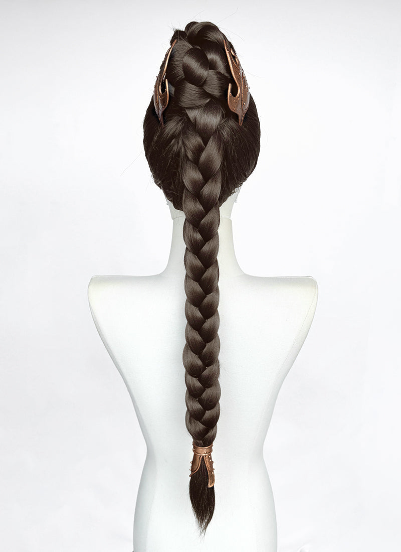 Star Wars Princess Leia Brunette Braided Lace Front Synthetic Wig LF2208