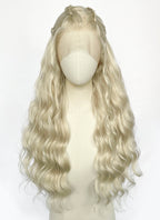 Game of Thrones Daenerys Targaryen Light Ash Blonde Braided Lace Front Synthetic Wig LF2211