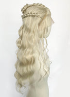 Game of Thrones Daenerys Targaryen Light Ash Blonde Braided Lace Front Synthetic Wig LF2211