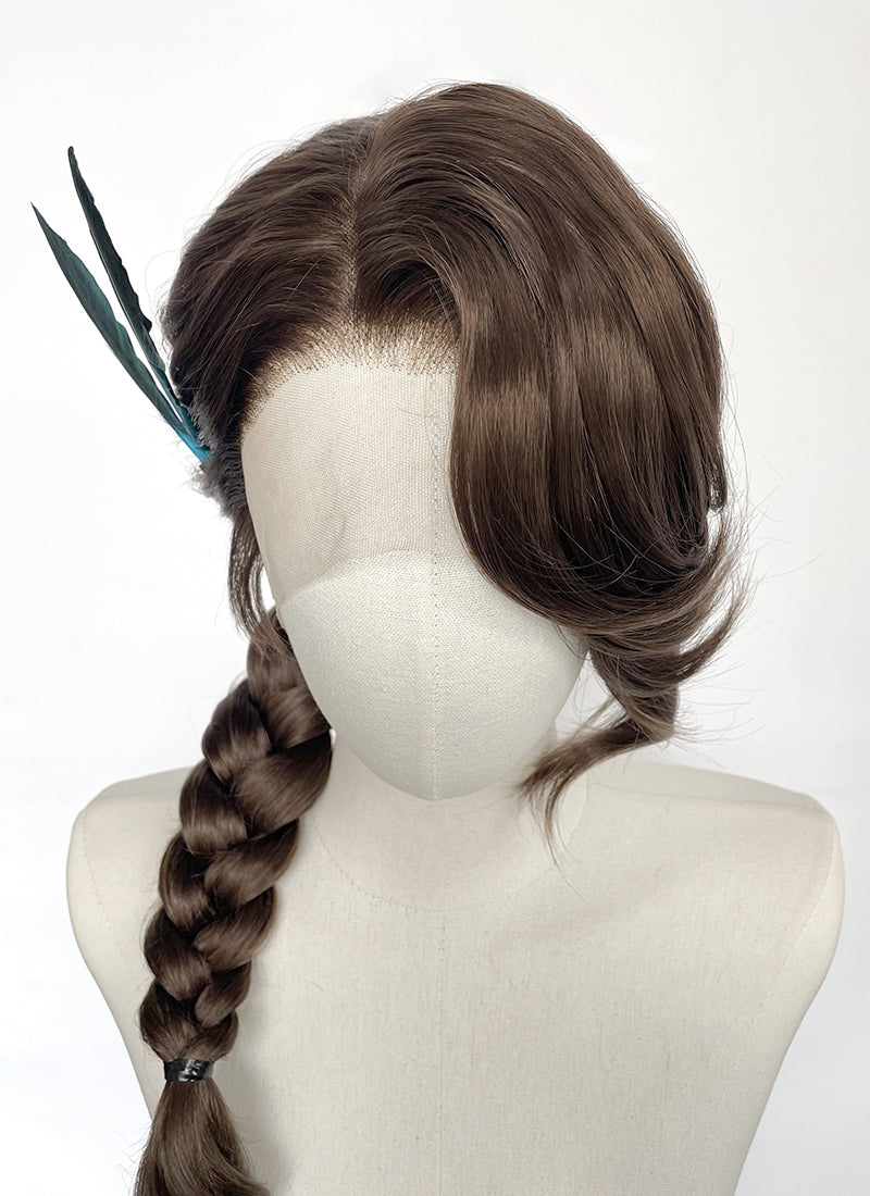 Critical Role The Legend of Vox Machina Season 4 Vex'ahlia Brunette Braided Lace Front Synthetic Wig LF2213