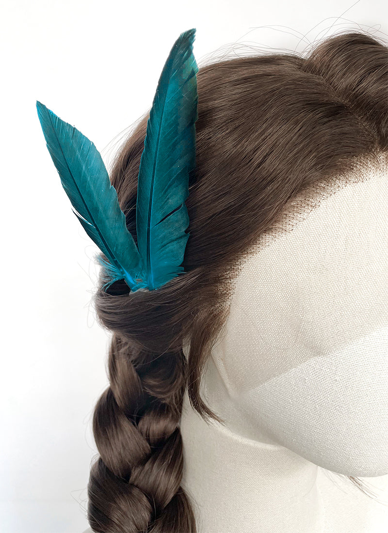 Critical Role The Legend of Vox Machina Season 4 Vex'ahlia Brunette Braided Lace Front Synthetic Wig LF2213