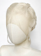 House of the Dragon Rhaenyra Targaryen Platinum Blonde Braided Lace Front Synthetic Wig LF2216