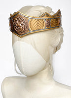 House of the Dragon Rhaenyra Targaryen Platinum Blonde Braided Lace Front Synthetic Wig LF2216