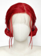 The Witcher 3 Triss Merigold Red Braided Lace Front Synthetic Wig LF2218