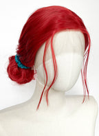 The Witcher 3 Triss Merigold Red Braided Lace Front Synthetic Wig LF2218