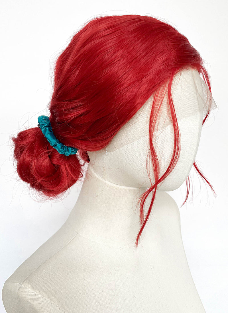 The Witcher 3 Triss Merigold Red Braided Lace Front Synthetic Wig LF2218