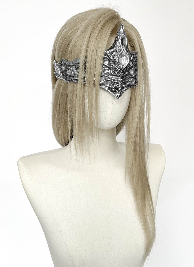 Dark Souls III Fire Keeper Ash Blonde Braided Lace Front Synthetic Wig LF2219