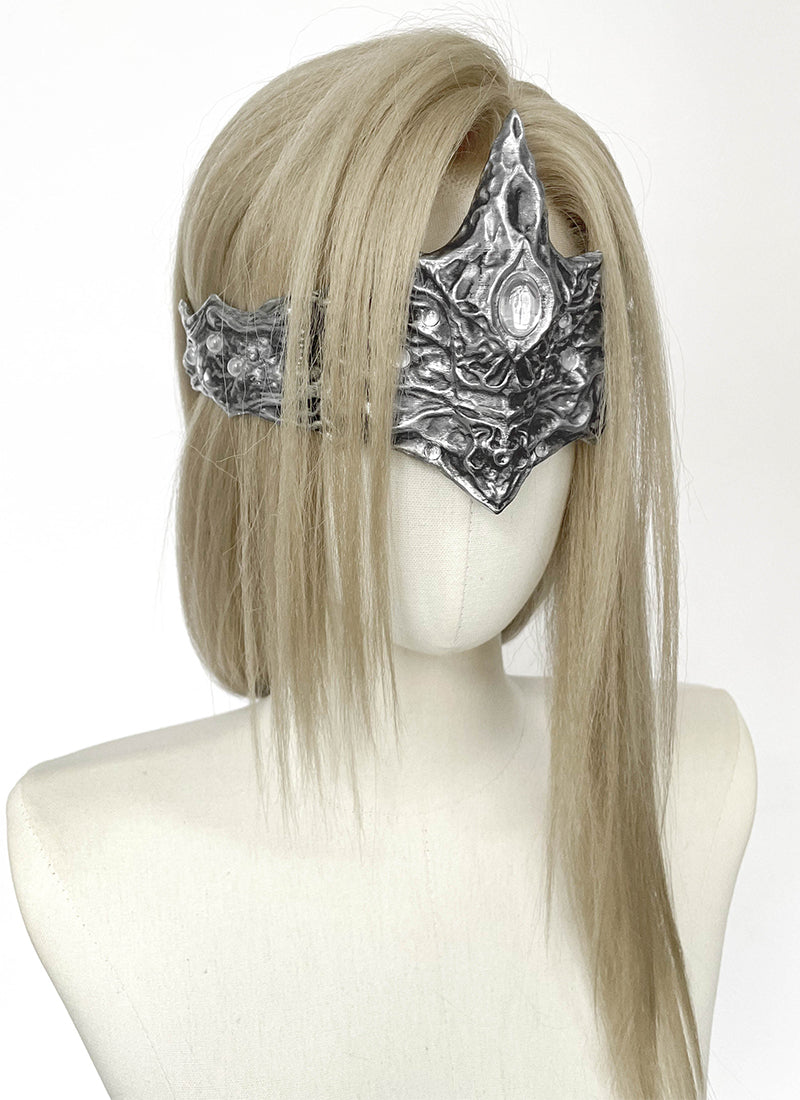 Dark Souls III Fire Keeper Ash Blonde Braided Lace Front Synthetic