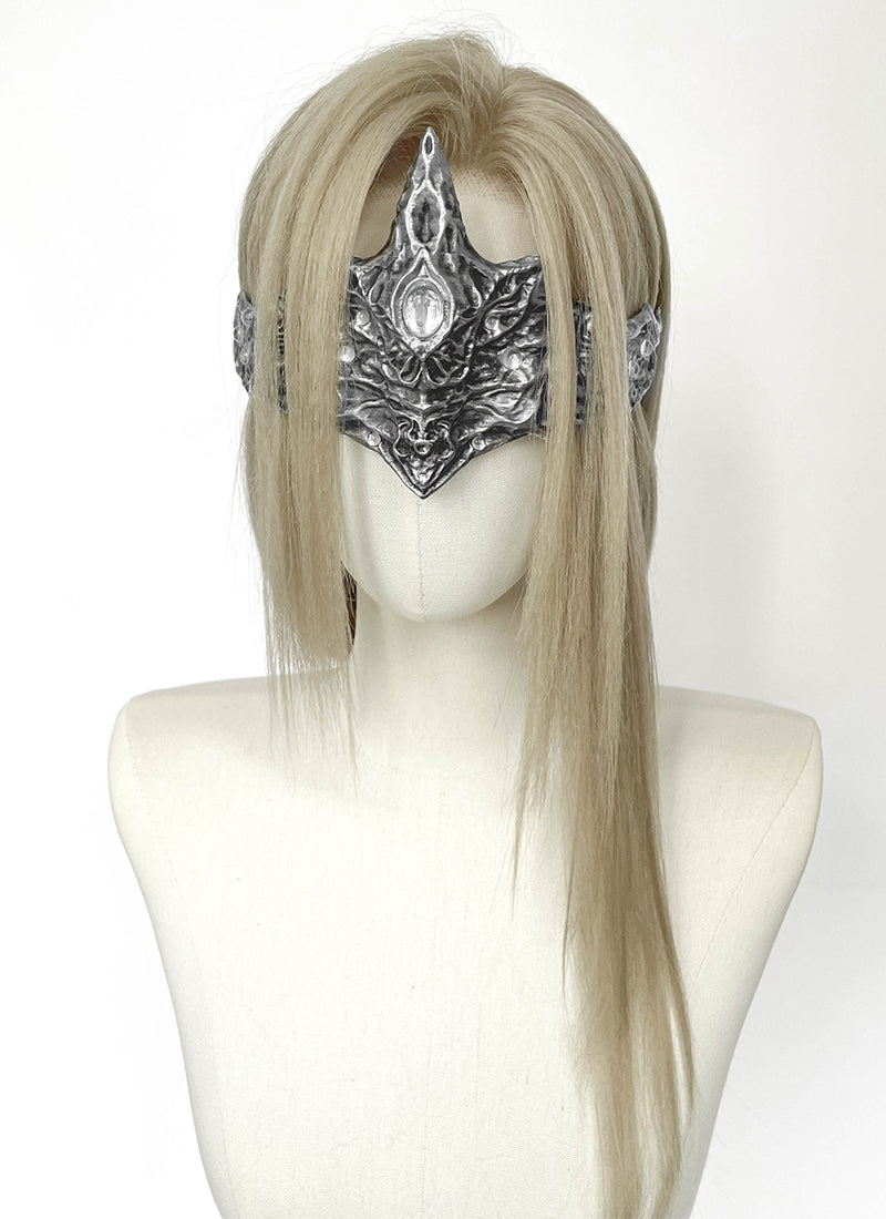 Dark Souls III Fire Keeper Ash Blonde Braided Lace Front Synthetic Wig LF2219