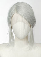 The Witcher 3 Ciri Yaki Silver Grey Braided Lace Front Synthetic Wig LF2220