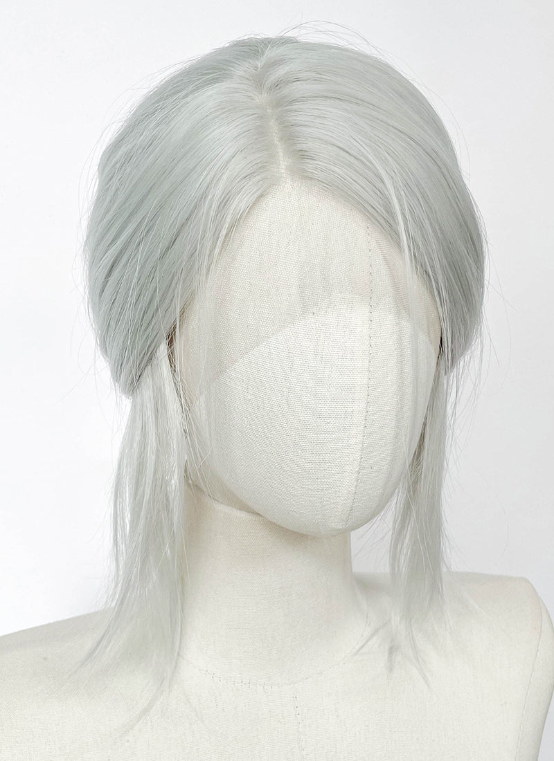 The Witcher 3 Ciri Yaki Silver Grey Braided Lace Front Synthetic Wig LF2220