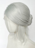 The Witcher 3 Ciri Yaki Silver Grey Braided Lace Front Synthetic Wig LF2220