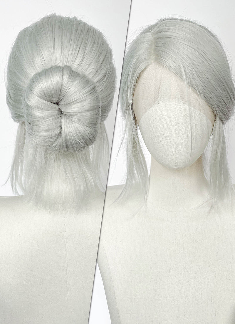 The Witcher 3 Ciri Yaki Silver Grey Braided Lace Front Synthetic