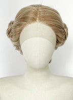Mixed Blonde Braided Yaki Lace Front Synthetic Wig LF2222