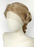 Mixed Blonde Braided Yaki Lace Front Synthetic Wig LF2222