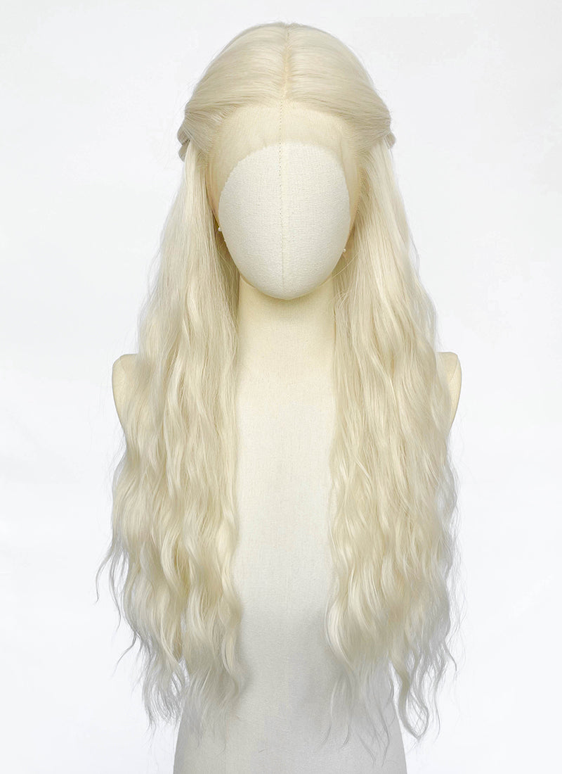 House of the Dragon Helaena Targaryen Platinum Blonde Braided Lace Front Synthetic Wig LF2228
