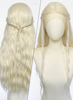 House of the Dragon Helaena Targaryen Platinum Blonde Braided Lace Front Synthetic Wig LF2228