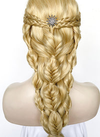 Blonde Braided Lace Front Synthetic Wig LF2509