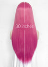 KPop Demon Hunters Mira Yaki Hot Pink Braided 13" x 6" Lace Top Synthetic Wig LF2513