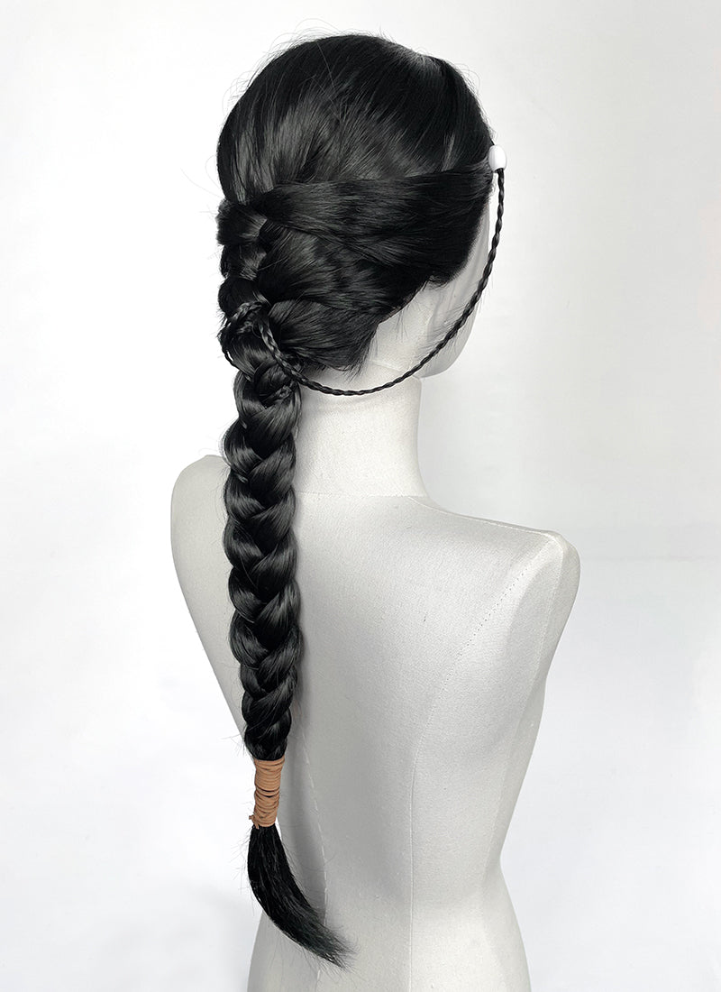 Avatar: The Last Airbender Jet Black Braided Lace Front Synthetic Hair Wig LF2521