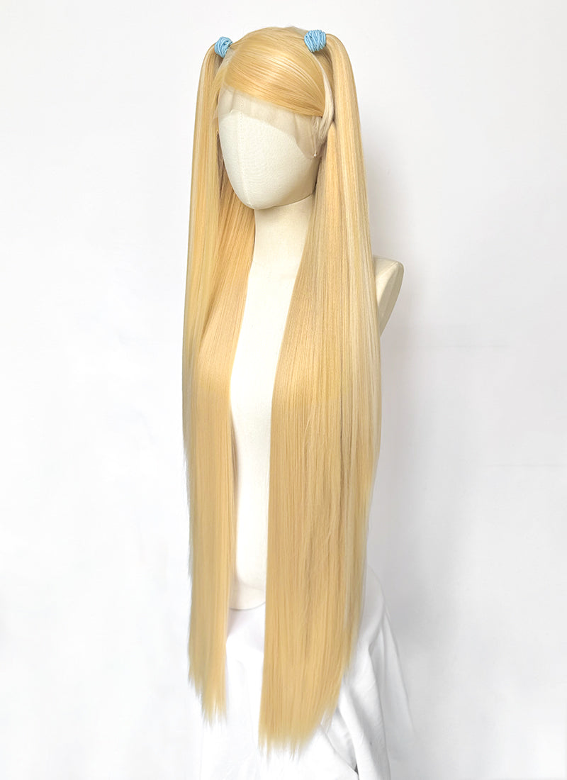 Winx Club Stella Yaki Blonde With Light Highlights‌ Braided 13" x 6" Lace Top Synthetic Wig LF2522
