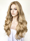 Balayage Blonde With Brown Roots Wavy Lace Front Synthetic Wig LF3306