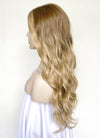 Balayage Blonde With Brown Roots Wavy Lace Front Synthetic Wig LF3306