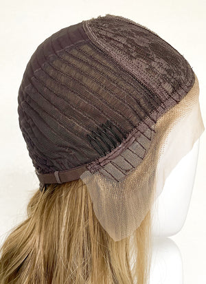 Balayage Blonde With Brown Roots Wavy Lace Front Synthetic Wig LF3306