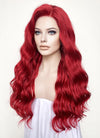 Wavy Red Lace Front Synthetic Wig LF355
