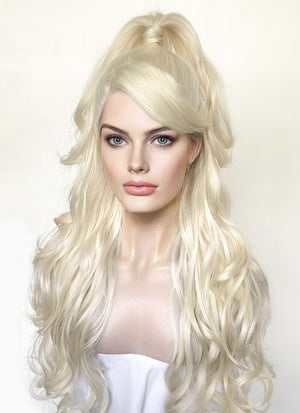 Barbie Light Blonde Wavy Lace Front Synthetic Wig LF5151