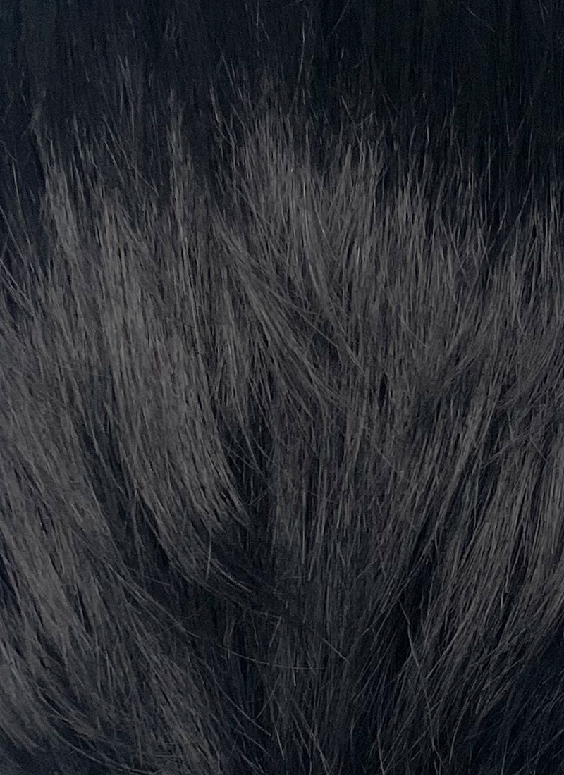 Yakuza Like a Dragon Kazuma Kiryu Black Straight Slicked Back Lace Front Synthetic Men's Wig LF6010B