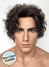 Dune 2 Paul Atreides Brunette Curly Lace Front Synthetic Men's Wig LF6053