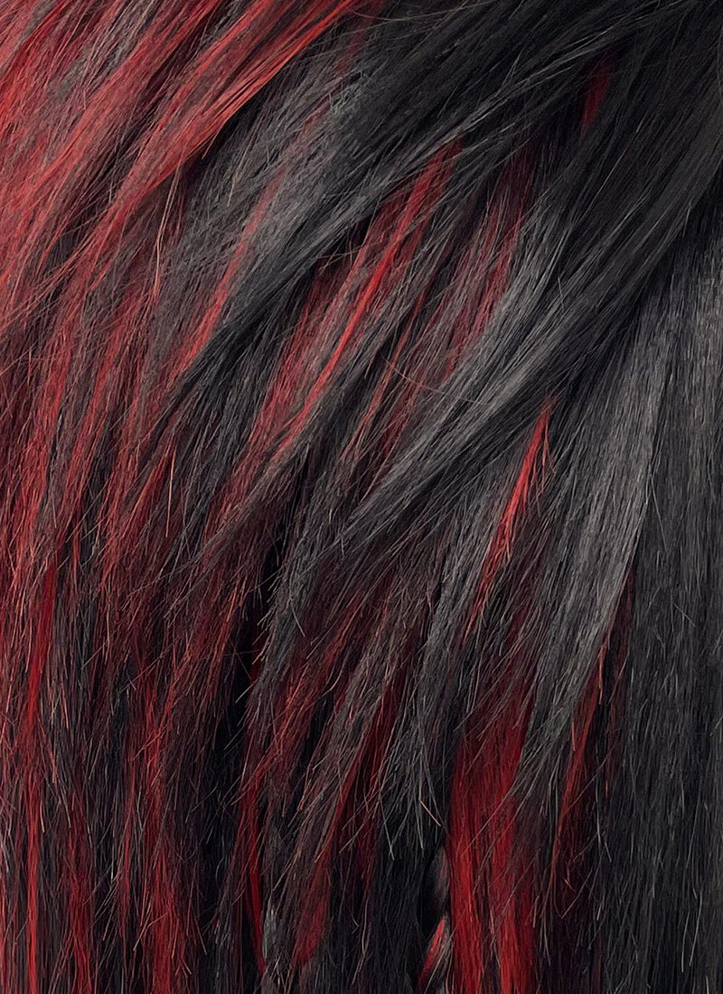 Baldur's Gate 3 Karlach Black Mixed Red Straight Lace Front Baldur's Gate 3 Karlach Black Mixed Red Straight Lace Front
