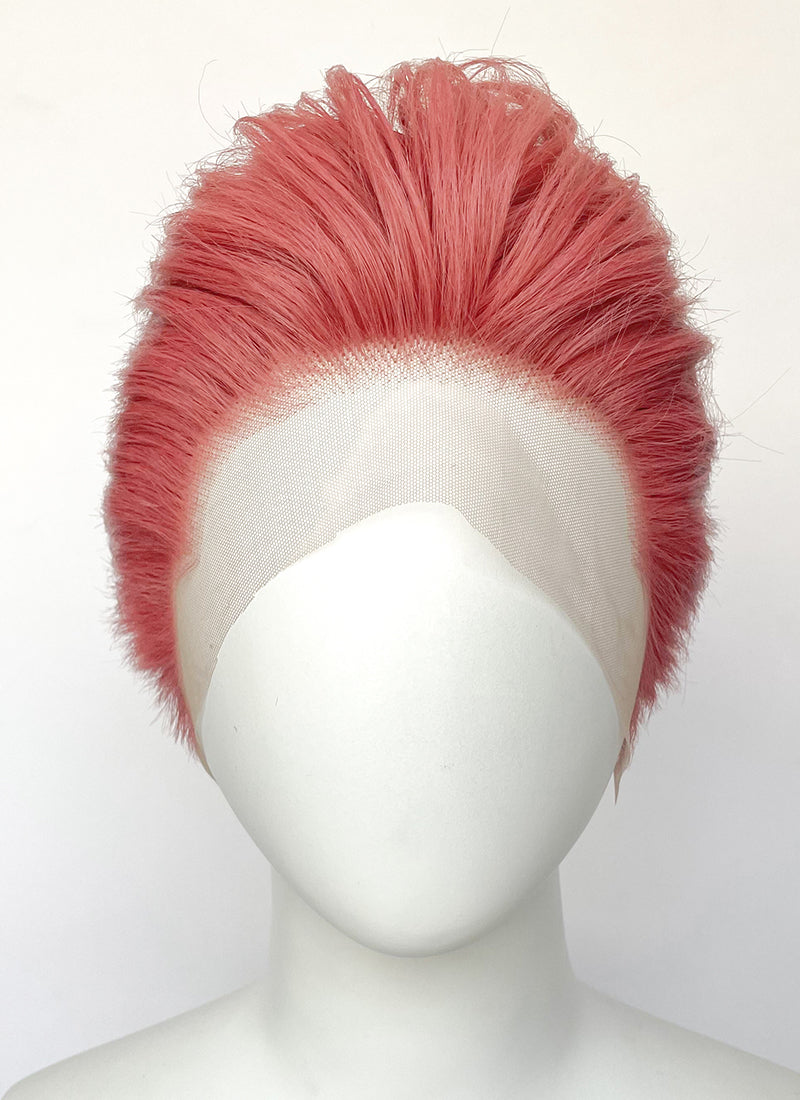 Pink Straight Lace Front Synthetic Men's Wig | WigIsFashion Pink Straight Lace Front Synthetic Men's Wig | WigIsFashion