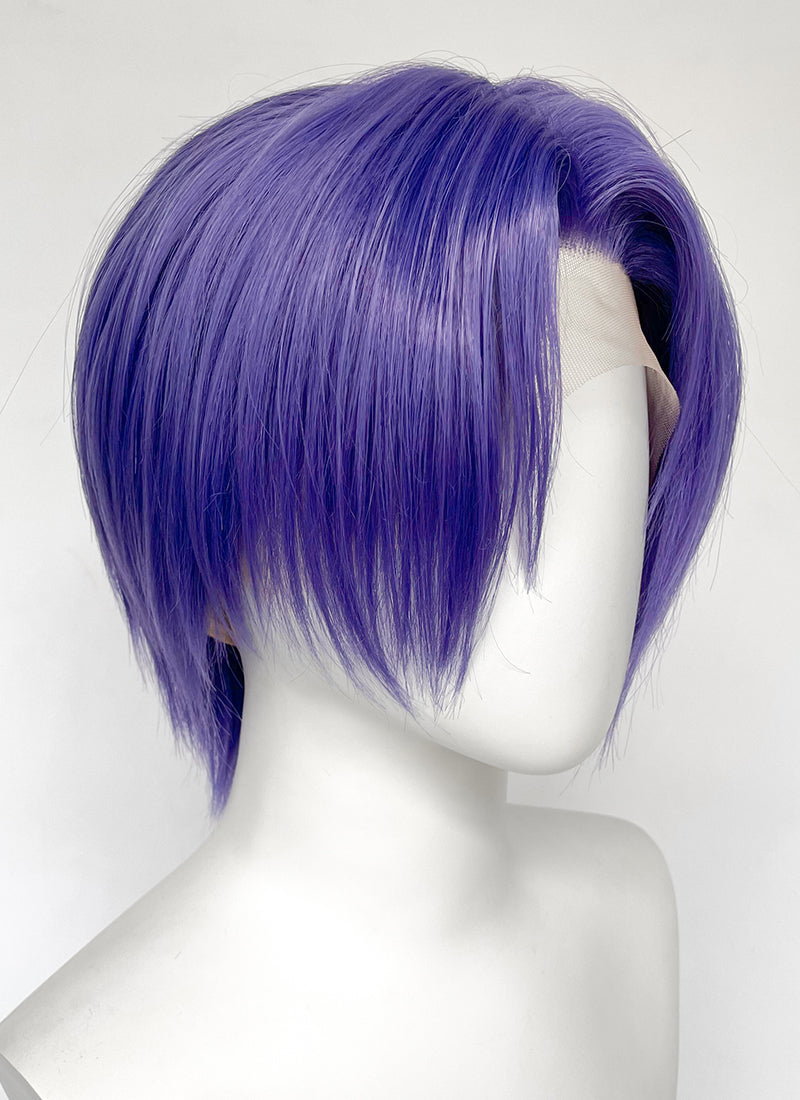 Blue Lock Blitzo Buckzo Purple Straight Lace Front Synthetic