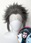 Helluva Boss Stolas Grey Straight Lace Front Synthetic Men's Wig LF6069