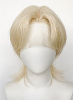 Light Blonde Wolf Cut Lace Front Synthetic Men's Wig LF6085
