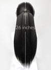 Heaven Official's Blessing Hua Cheng Natural Black Yaki Straight Lace Front Synthetic Men's Wig LF6104