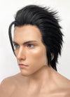 Final Fantasy VII Zack Fair Natural Black Yaki Straight Lace Front Synthetic Men's Wig LF6107