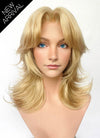 Marvel Rivals Invisible Woman Blonde Curtain Bangs Wavy Lace Front Synthetic Wig LF6114