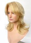 Marvel Rivals Invisible Woman Blonde Curtain Bangs Wavy Lace Front Synthetic Wig LF6114