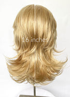Marvel Rivals Invisible Woman Blonde Curtain Bangs Wavy Lace Front Synthetic Wig LF6114